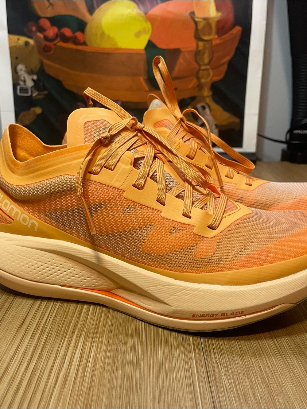 Salomon Phantasm Running Shoes Women Size 8 Men 7 Orange Matryx Energy Blade